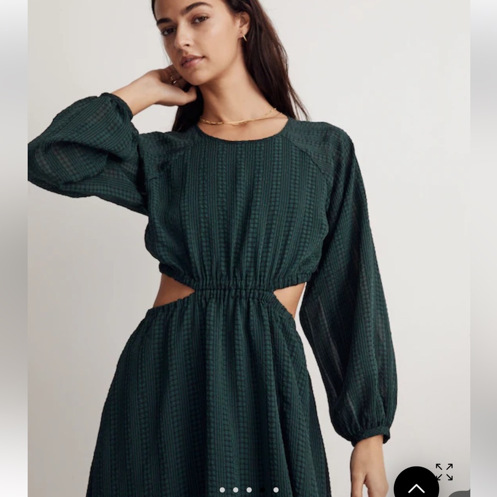 NWT • Madewell • Long Sleeve Cutout Midi Dress